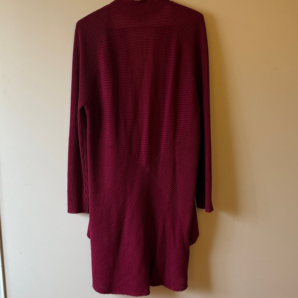 Eileen Fisher Rich Burgundy Cardigan - Picture 3 of 6